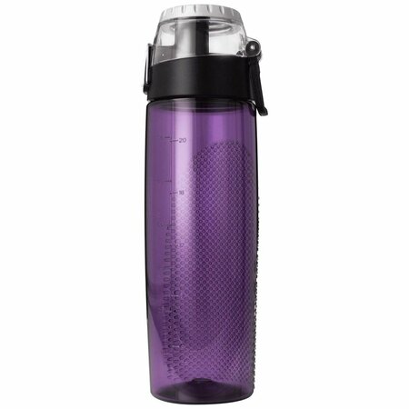 SHARPTOOLS 24 oz Plastic Hydration Bottle with Meter - Purple SH2657029